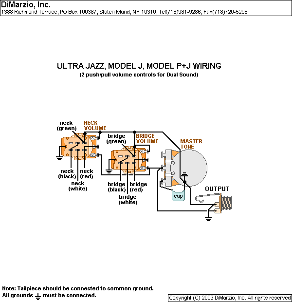 P/J Bass Wiring Diagram from www.dcc.uchile.cl